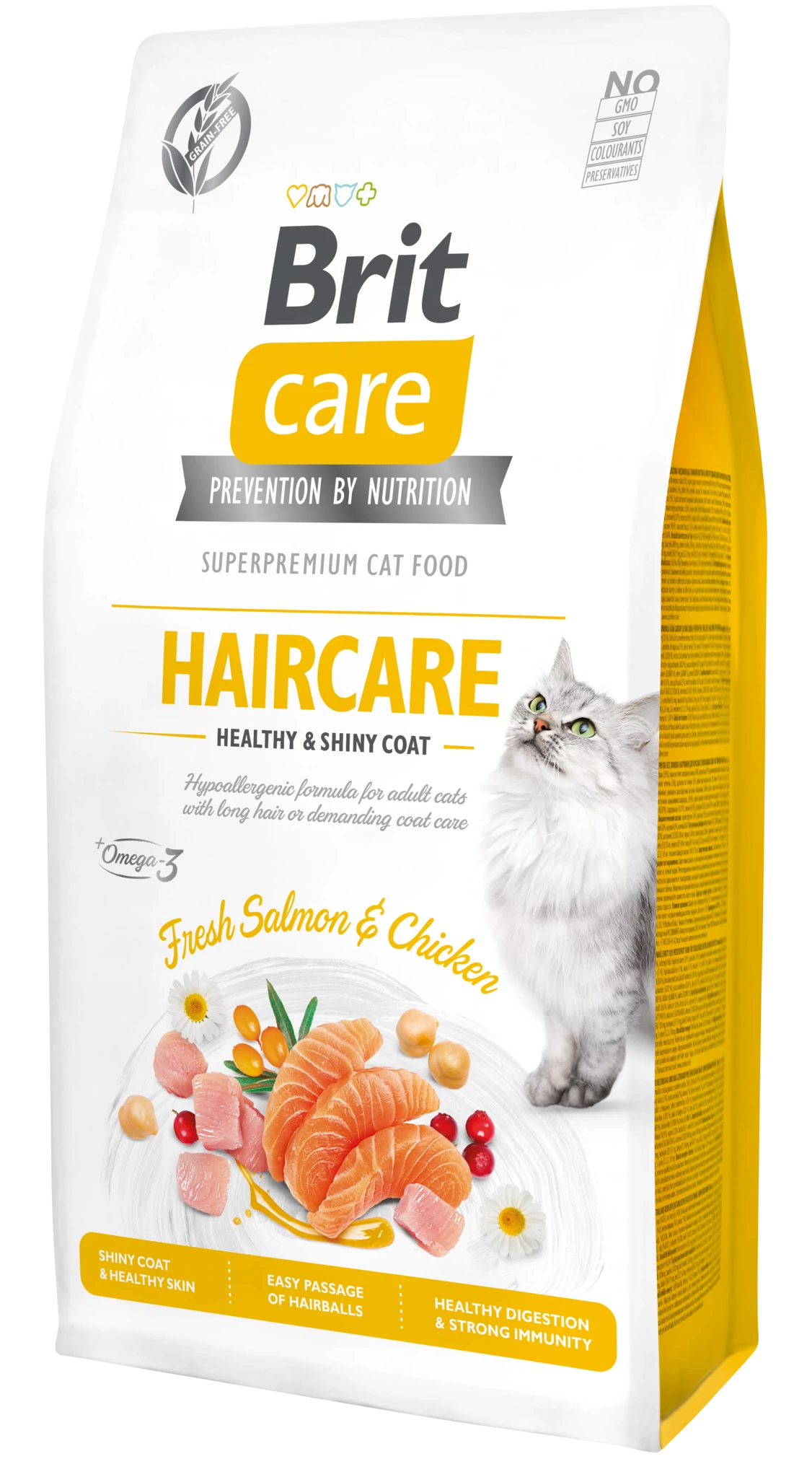 Brit Care Cat Grain Free HAIRCARE Salmon and Chicken 0,4kg