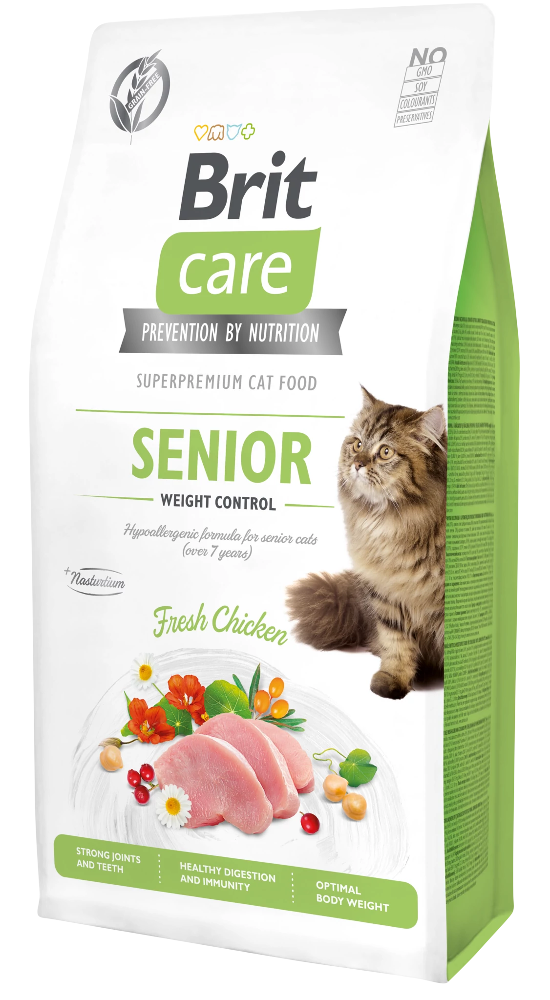 Brit Care Cat Grain Free SENIOR - WEIGHT CONTROL Chicken 0,4kg
