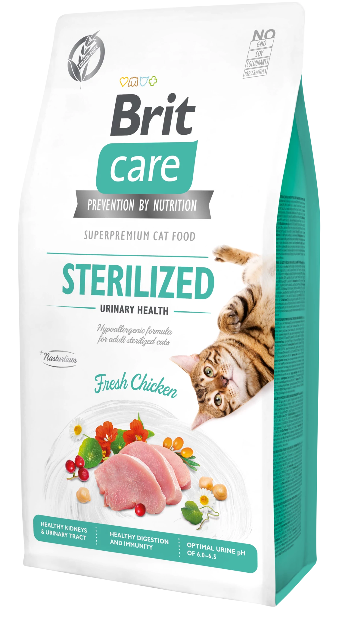 Brit Care Cat Grain Free STERILISED - URINARY HEALTH Chicken 2kg