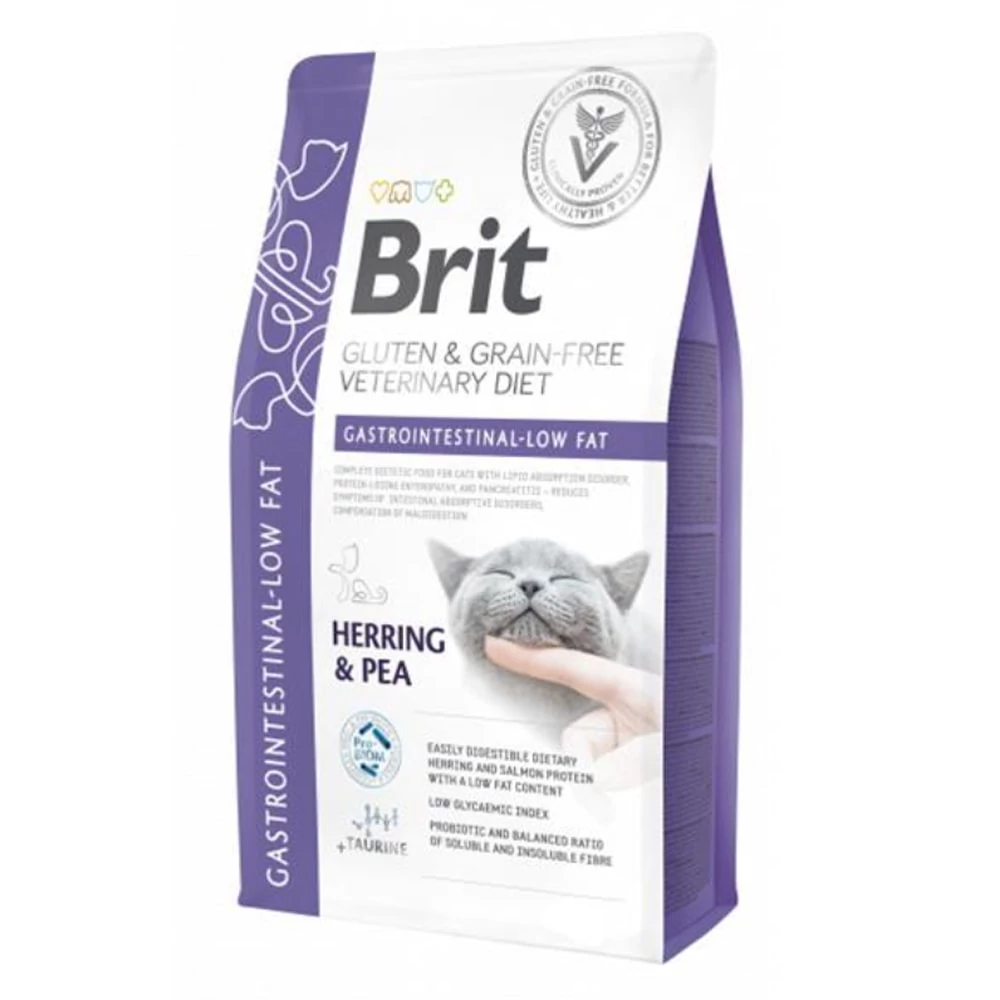 Brit GF Veterinary Diets Cat Gastrointestinal-Low fat 2kg