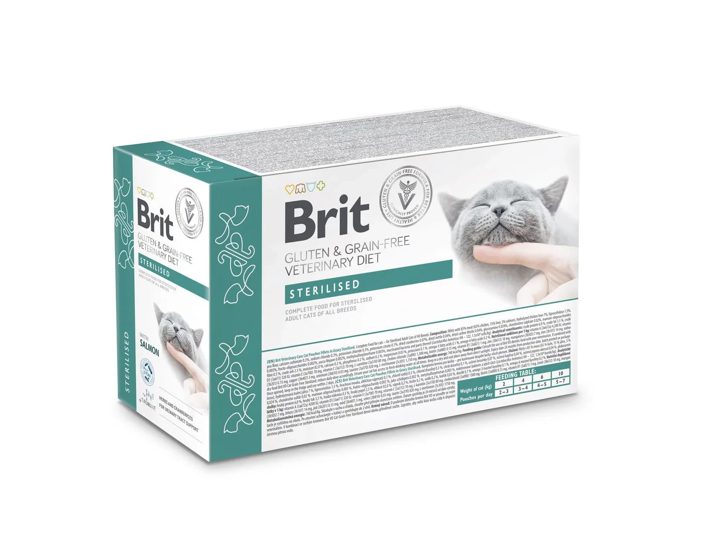 Brit GF Veterinary Sterilised Cat Pouch 12x85g