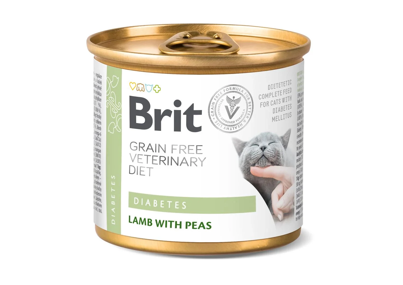 Brit GF Veterinary Diet Cat Cans Diabetes 200 g