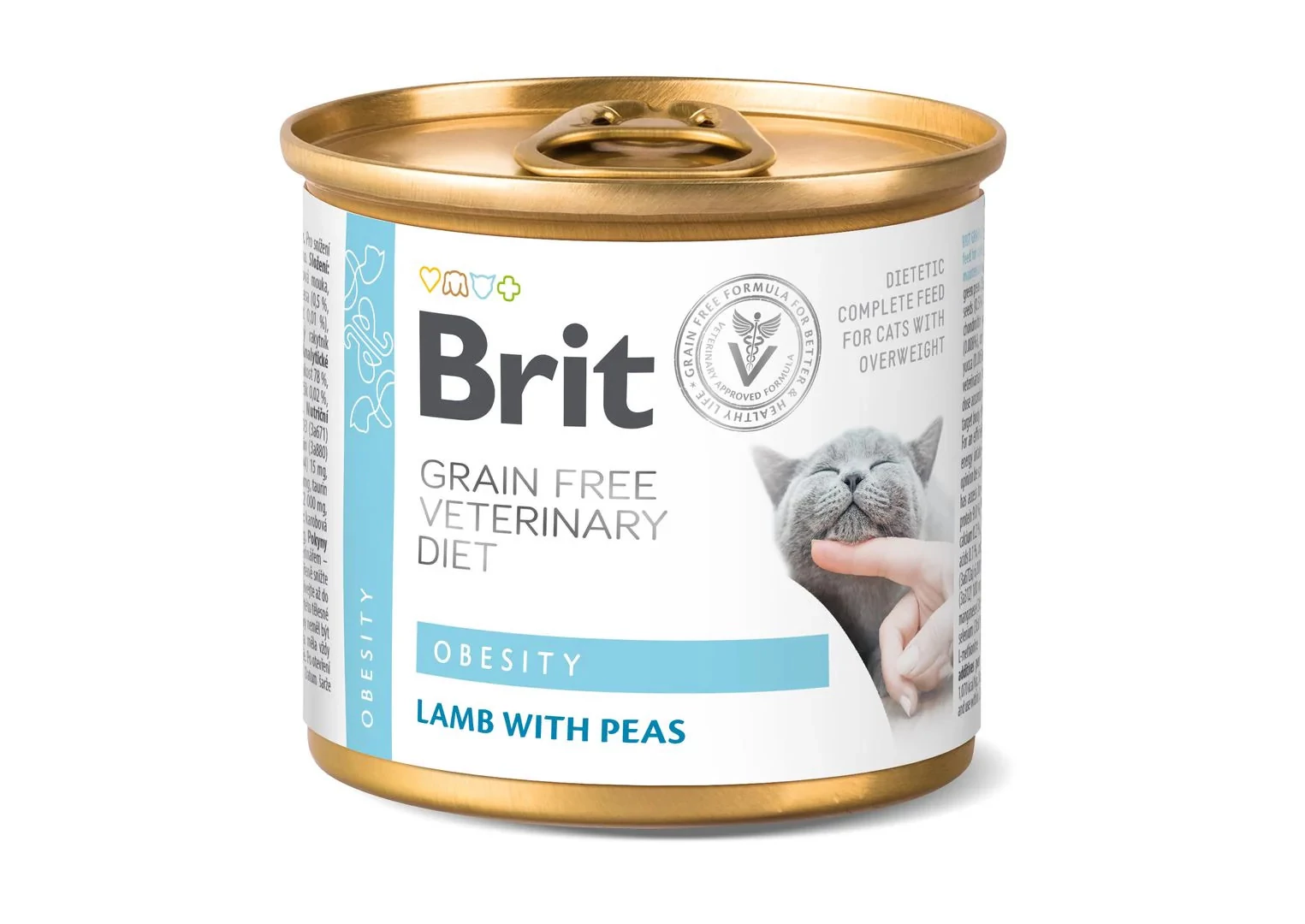Brit GF Veterinary Diet Cat Cans Obesity 200 g
