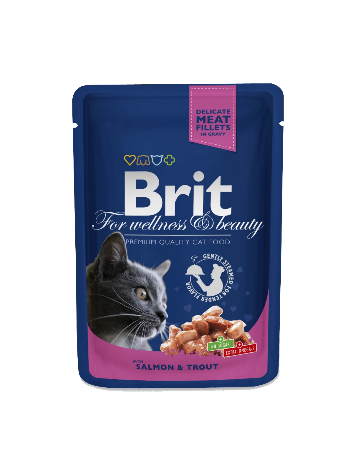 Brit Premium Cat Pouches Norwegian Salmon & Trout 100 G