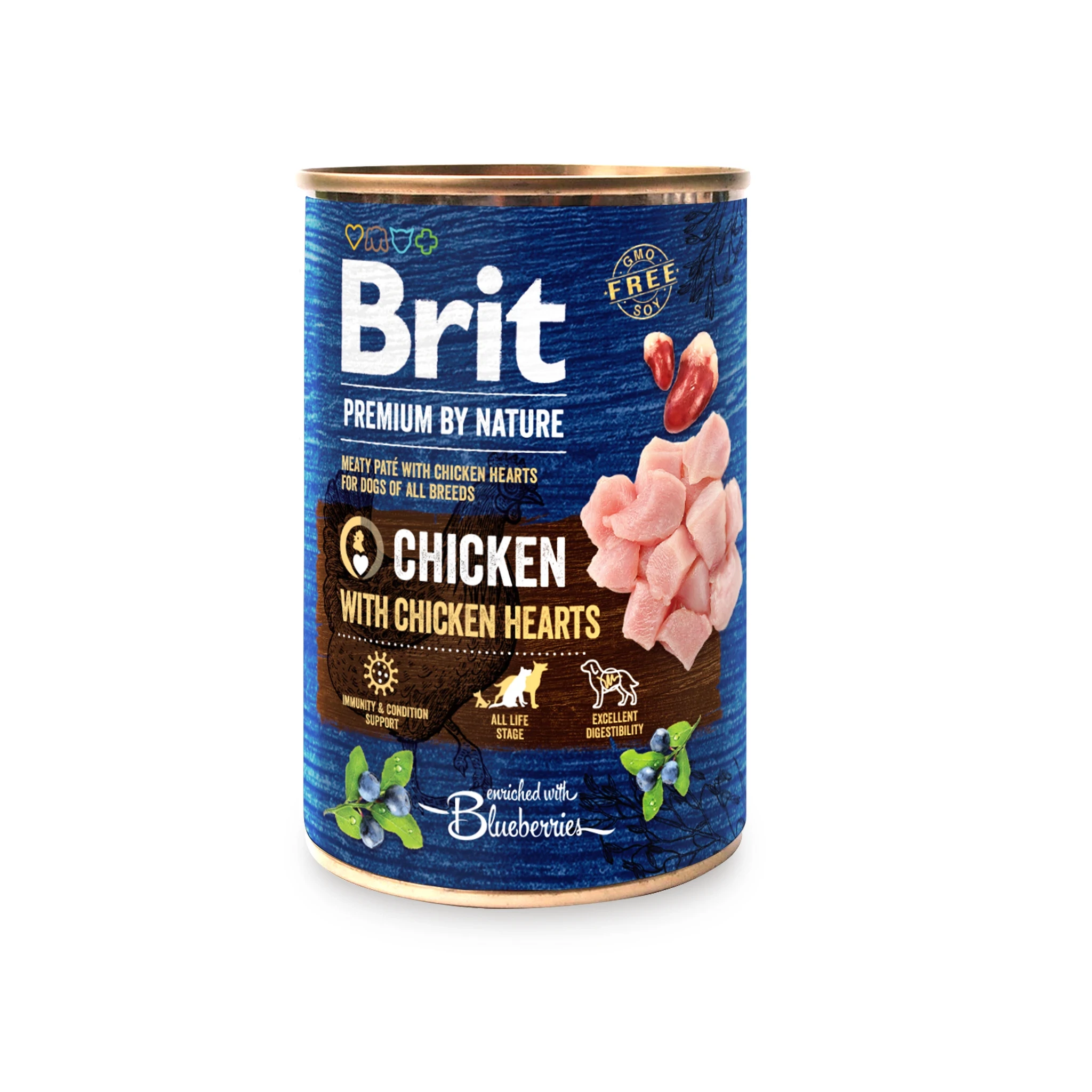 Brit Premium by Nature Paté Chicken with Hearts 800g