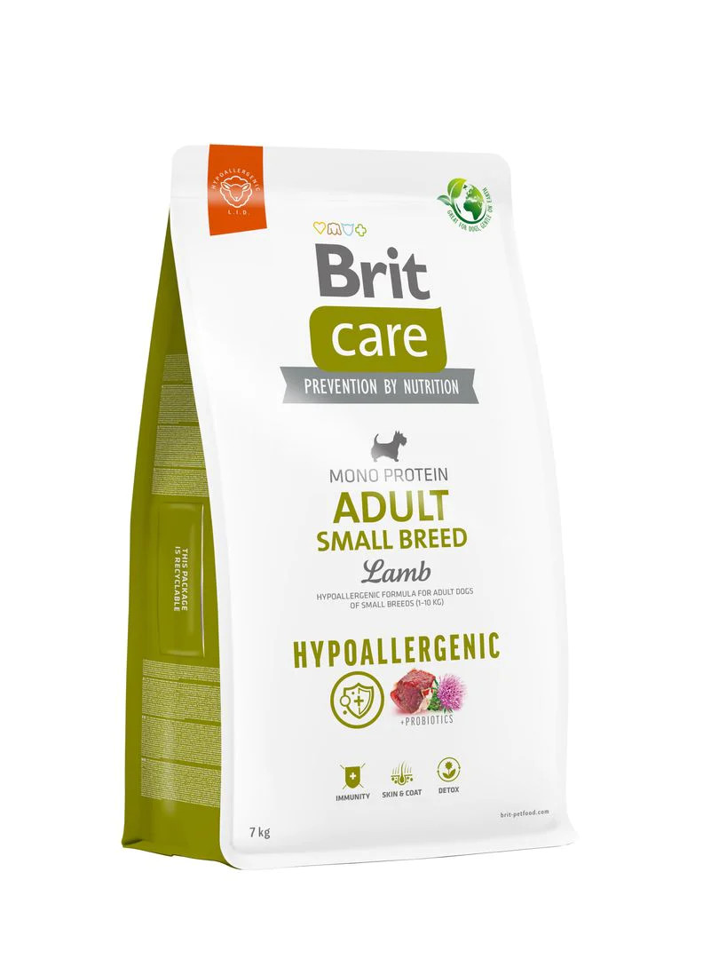 Brit Care Hipoallergén Adult Small Breed Lamb & Rice 7kg