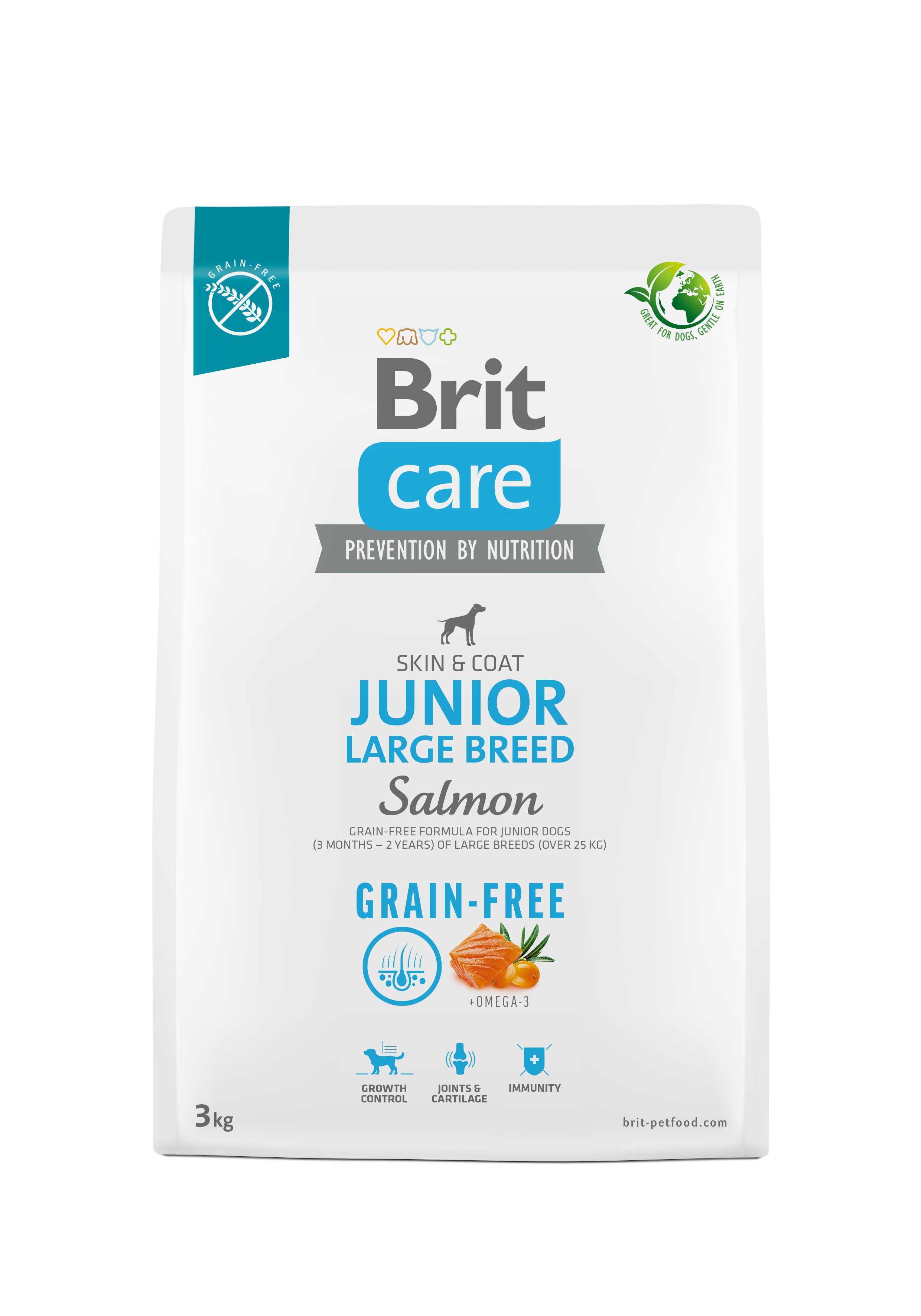 Brit Care Dog Grain-free Salmon Junior Large Breed 3 kg