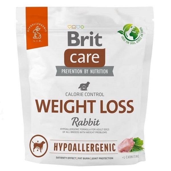 Brit Care Dog Hypoallergenic Rabbit Weight Loss 1 kg