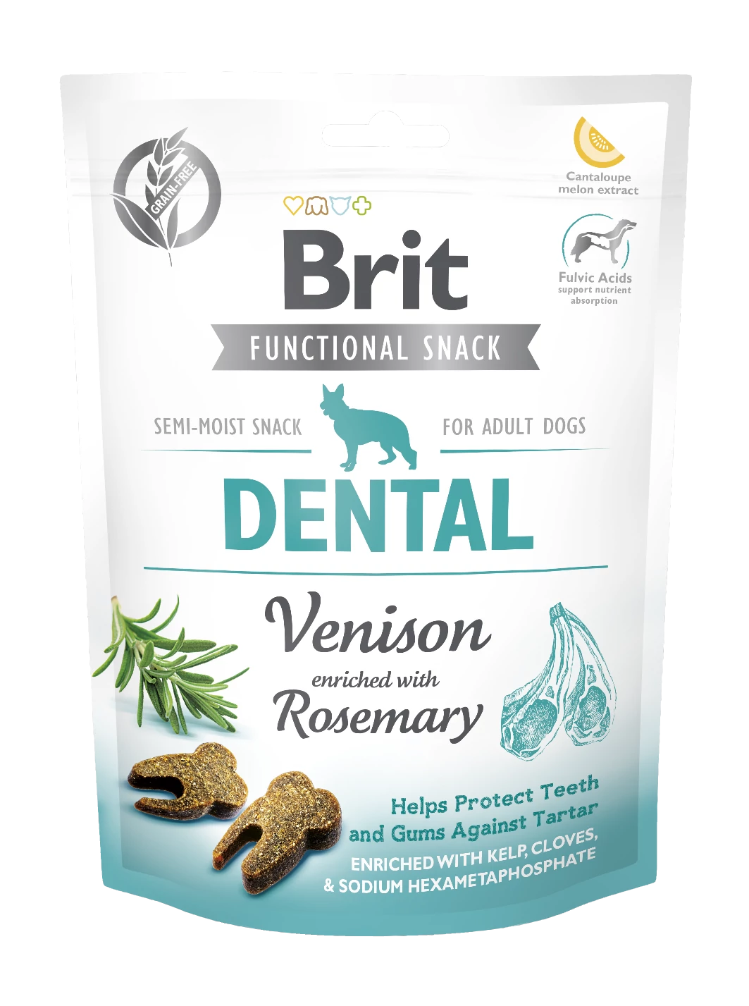Brit Care Functional Snack Dental Venison (szarvas, rozmaring) 150g