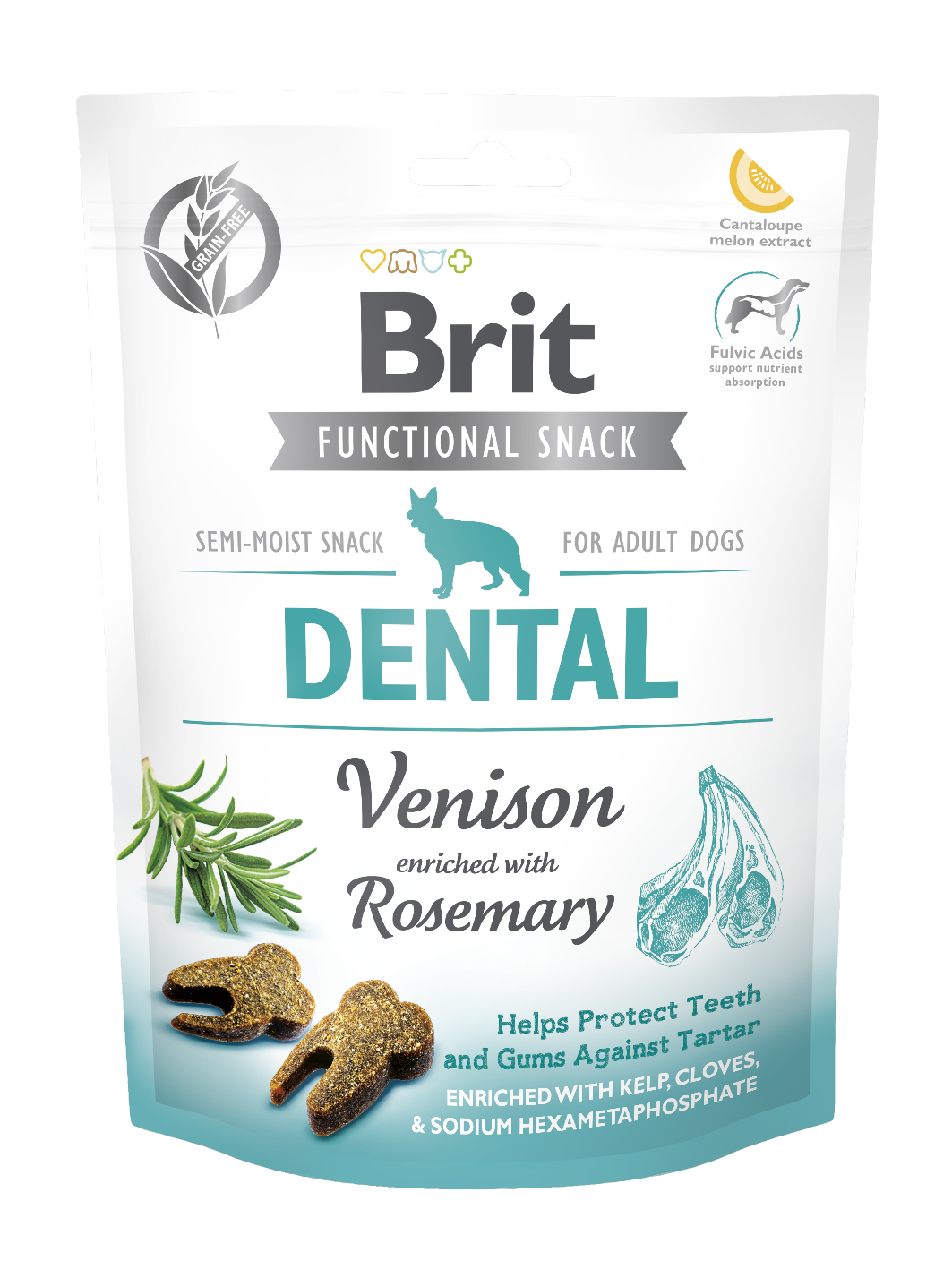 Brit Care Functional Snack Dental Venison (szarvas, rozmaring) 150g