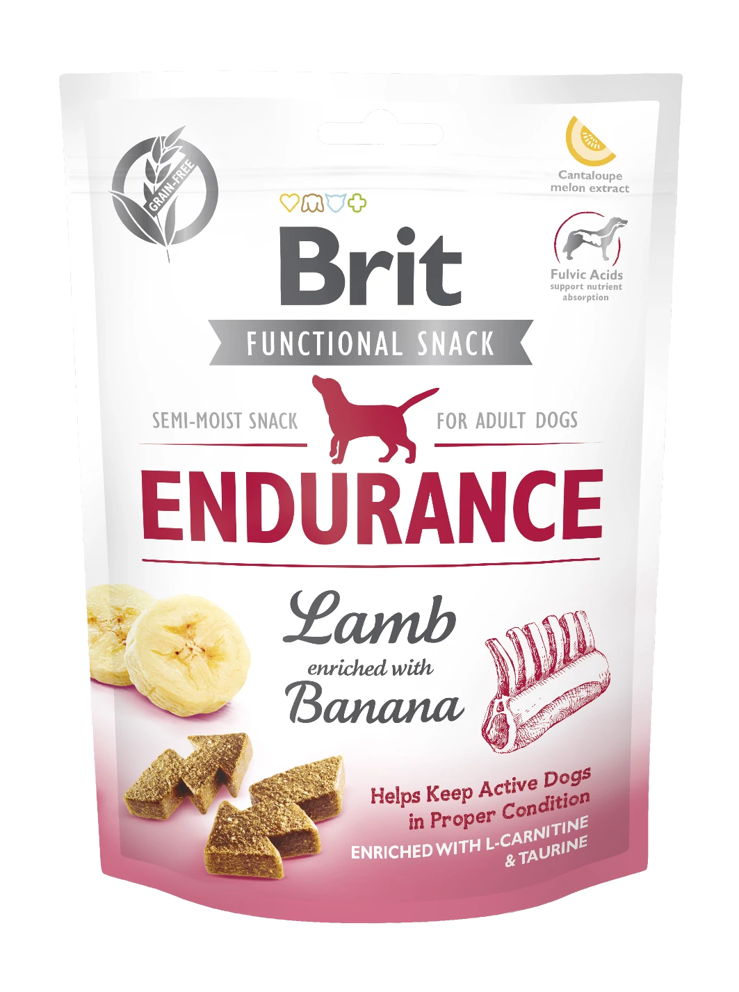 Brit Care Functional Snack Endurance Lamb (bárány, banán) 150g