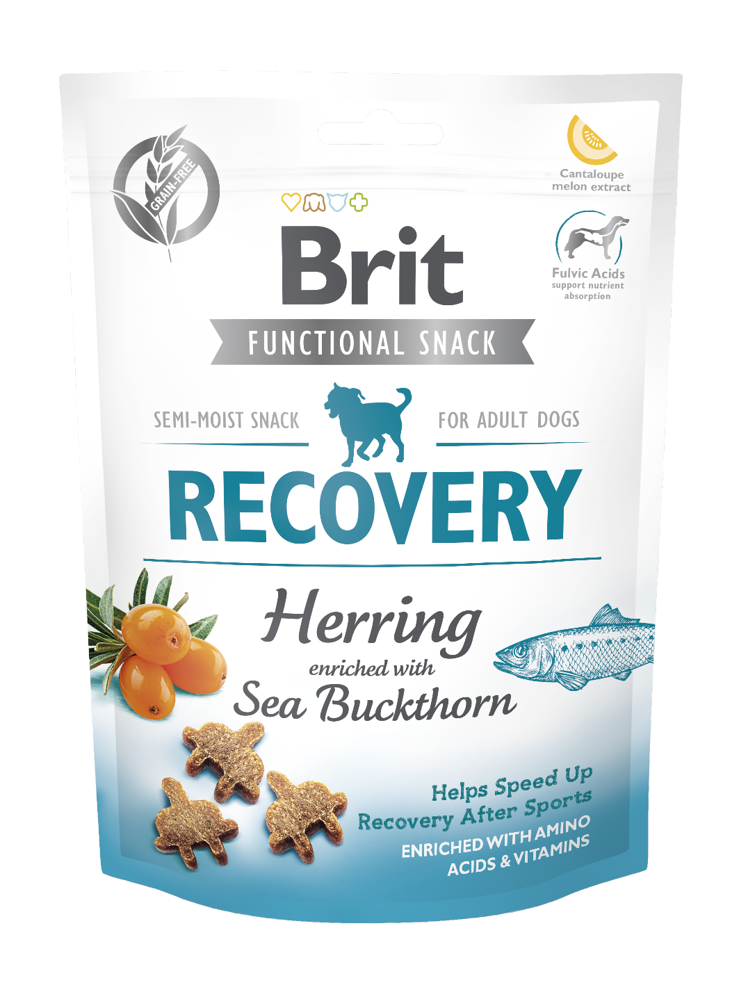 Brit Care Functional Snack Recovery Hering (hering, hínár) 150g