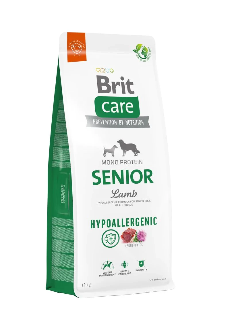 Brit Care Hipoallergén SENIOR Lamb & Rice 12kg