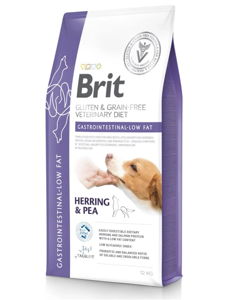 Brit GF Veterinary Diets Dog Gastrointestinal-Low fat 12kg