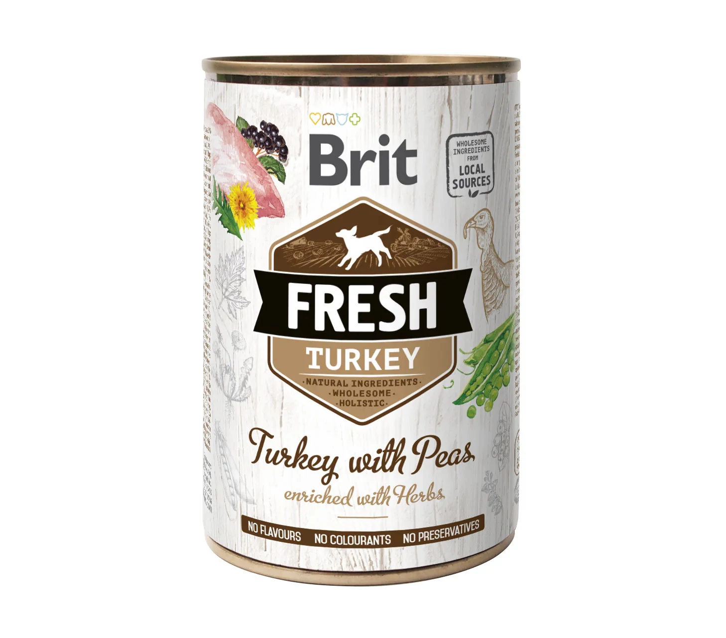 Brit Fresh Turkey with Peas 400 g