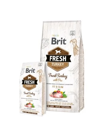 Brit Fresh Turkey with Pea Adult Fit & Slim 12 kg