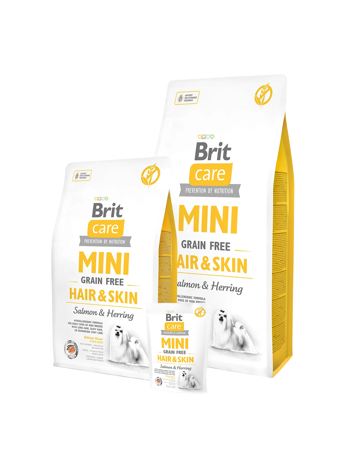 Brit Care Mini Grain Free Hair&Skin Salmon & Herring 0,4 kg
