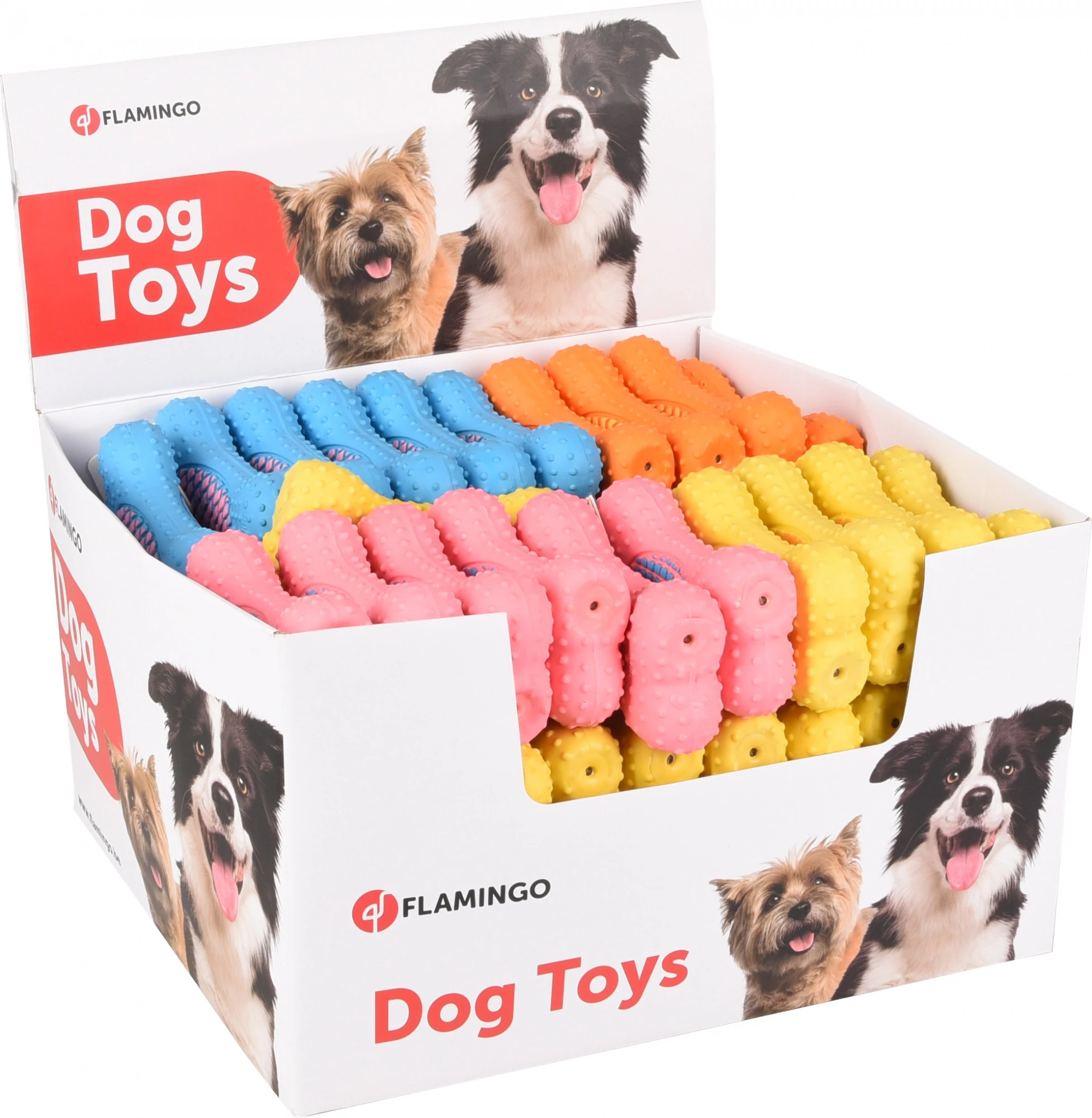 Flamingo játék latex csont 13 cm