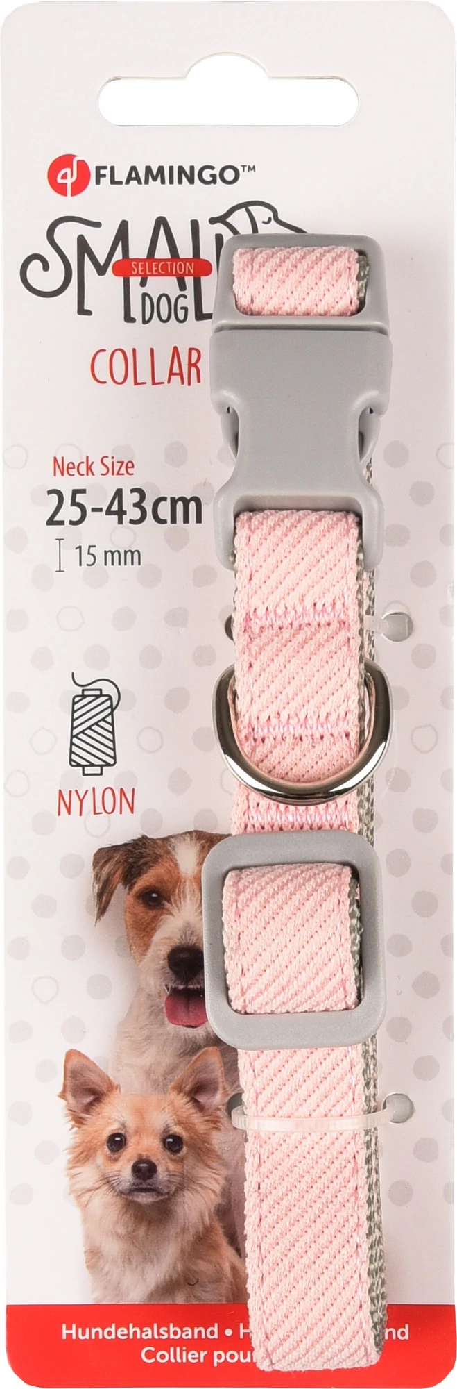 Flamingo nyakörv cub pink 1,5x25-43 cm