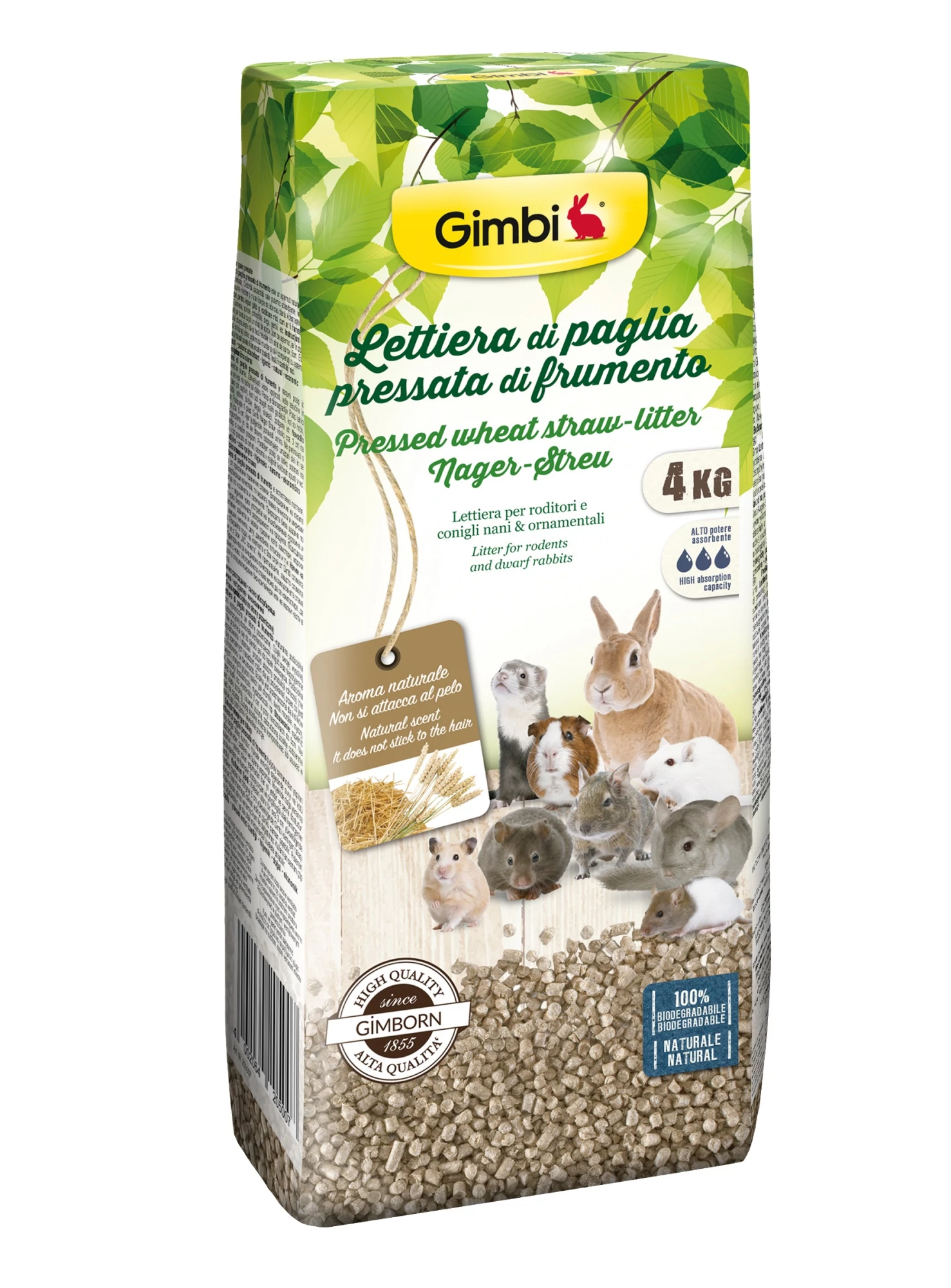 Gimborn Gimbi RÁGCSÁLÓ ALOM PRÉSELT BÚZASZALMA 4KG