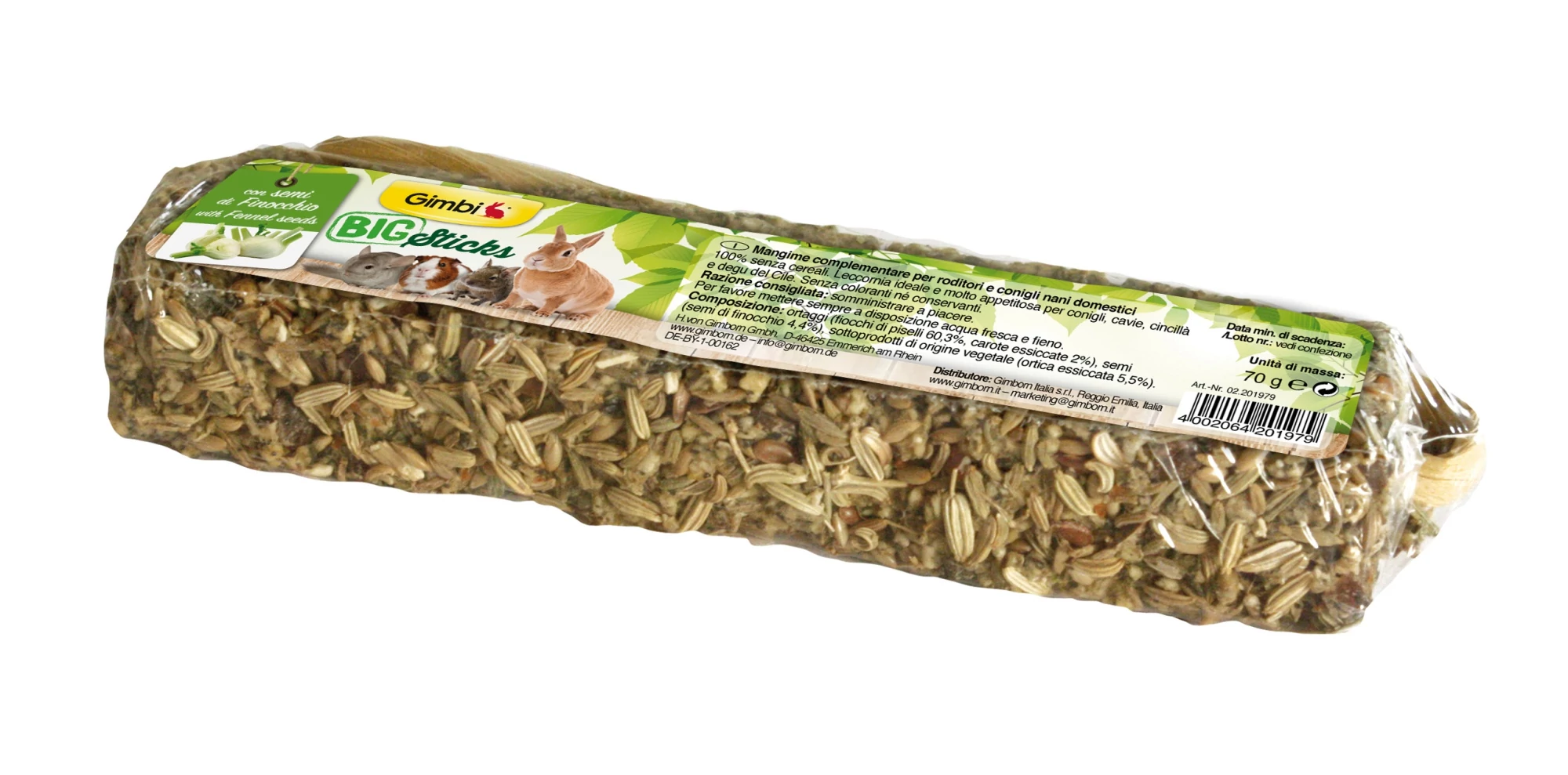 Gimborn Gimbi SNACK BIG STICK ÉDESKÖMÉNNYEL 70G