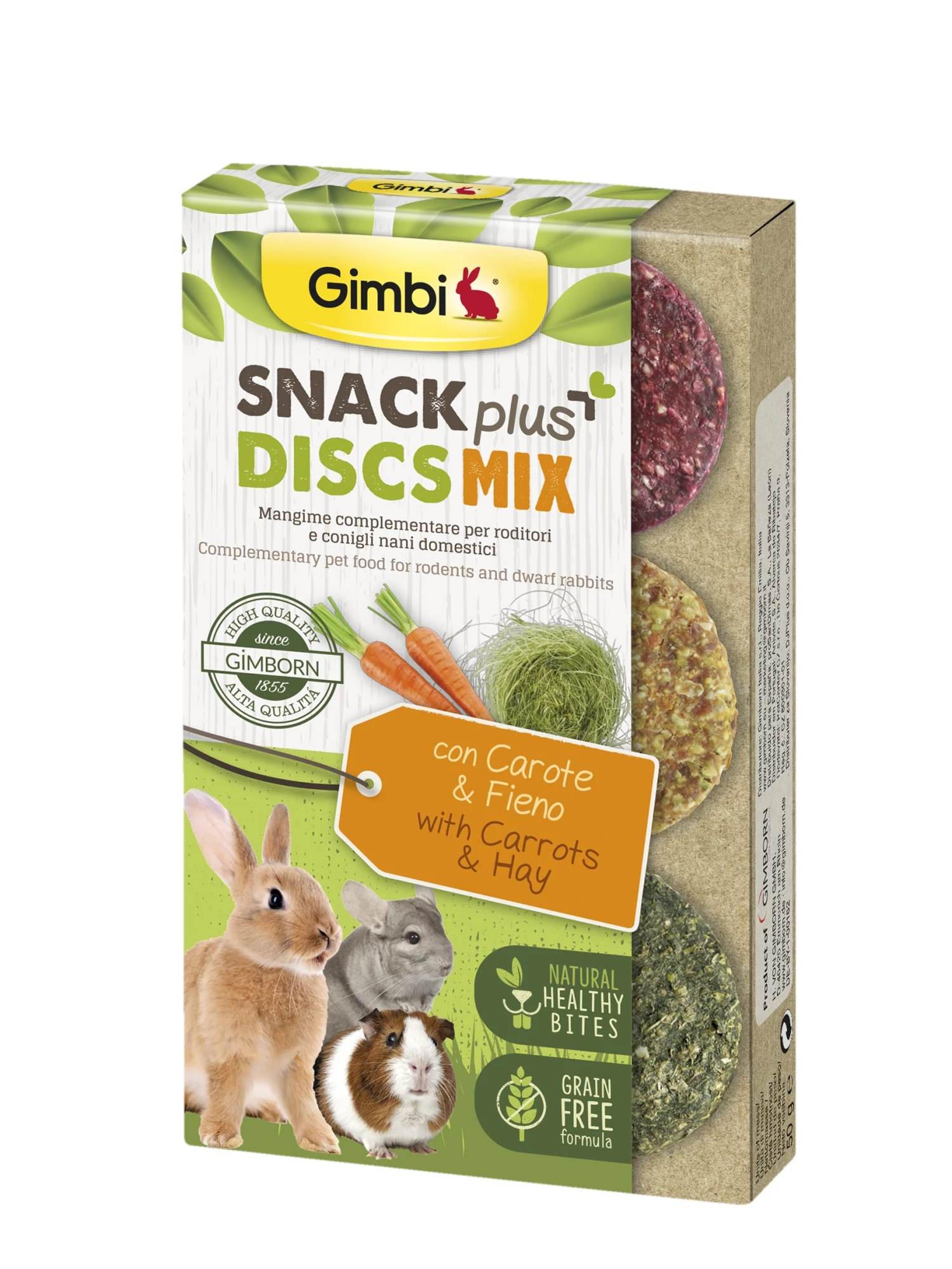 Gimborn Gimbi SNACK PLUS DISCS MIX RÉPA&SZÉNA 50G
