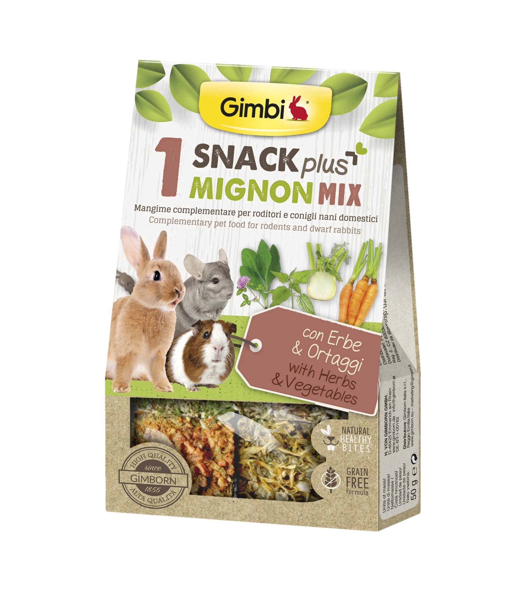 Gimborn Gimbi SNACK PLUS MIGNON MIX 1 ZÖLDSÉG 50G