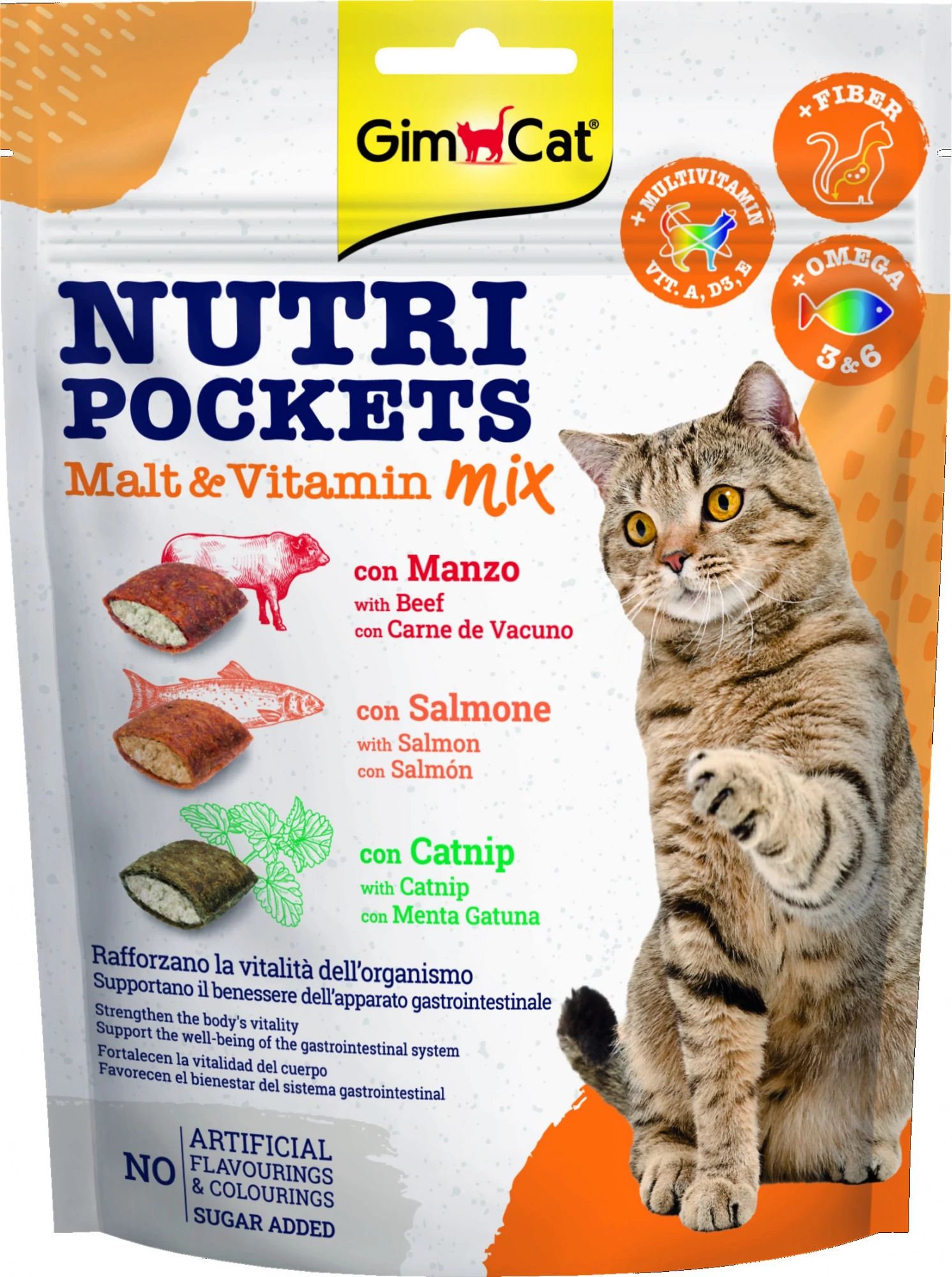 Gimborn Gimcat SNACK NUTRIPOCKETS MALT&VITAMIN MIX 150G