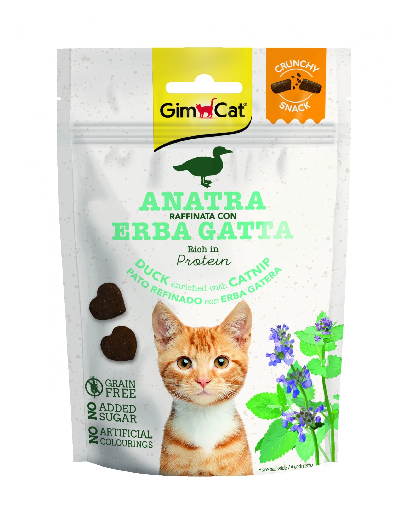 Gimborn Gimcat SNACK ROPOGÓS KACSA MACSKAMENTÁVAL 50 G