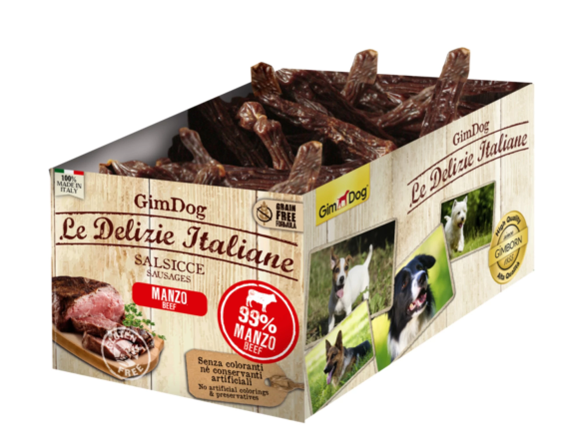 Gimborn Gimdog SNACK LE DELIZIE KOLBÁSZ MARHA 200DB