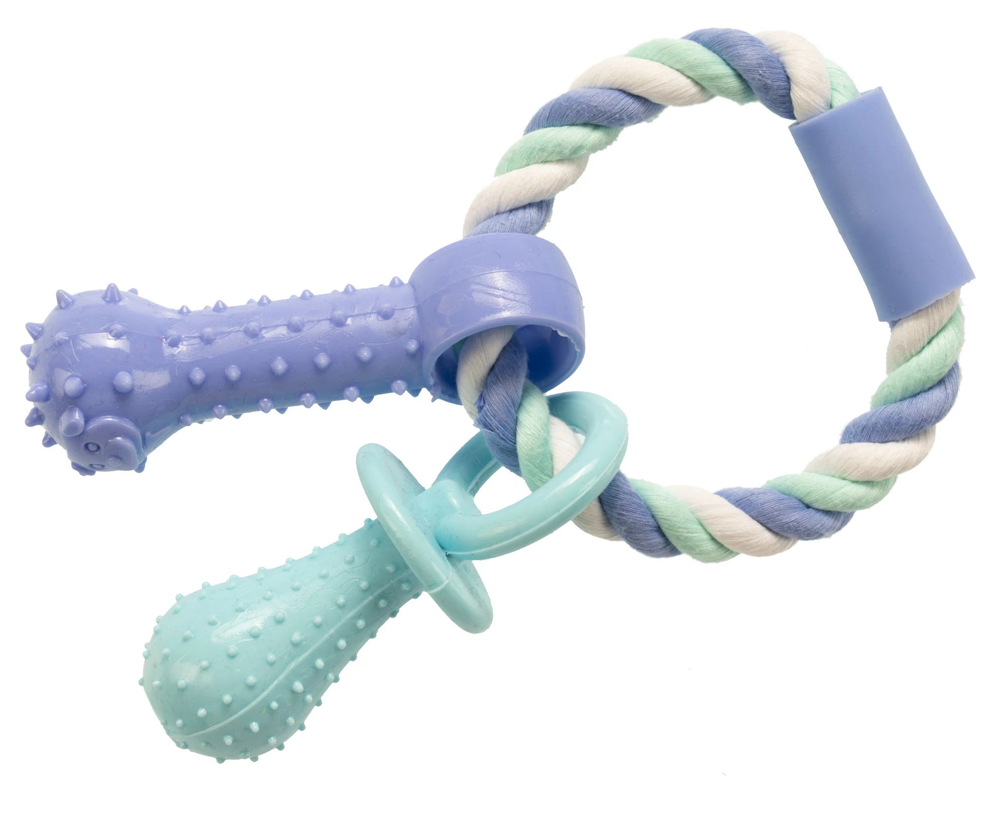 Gimborn Gimdog JÁTÉK RÁGÓKÖTÉL CSÖRGŐ + FOGTISZTÍTÓ TPR 15 CM