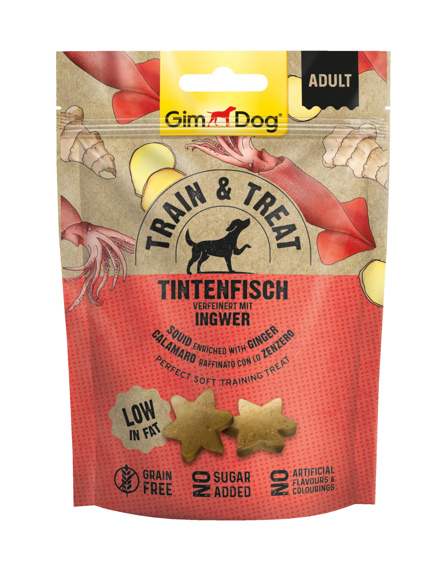 Gimborn Gimdog SNACK TRAIN&TREAT TINTAHAL&GYÖMBÉR 125 G