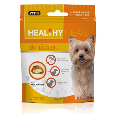 M&C VETIQ SKIN & COAT DOG TREATS 70 G