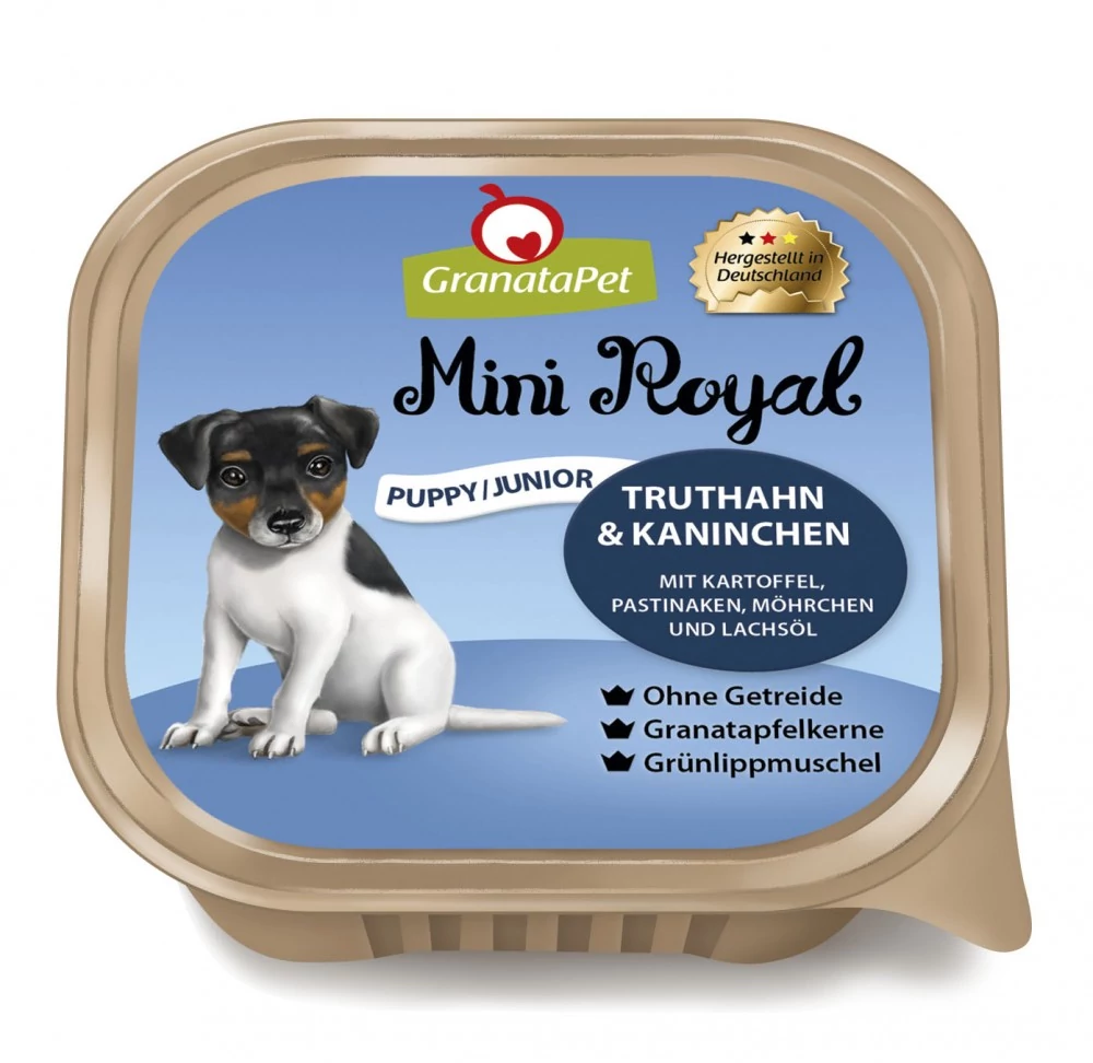 GranataPet Mini Royal Puppy/Junior pulyka és nyúl 150g