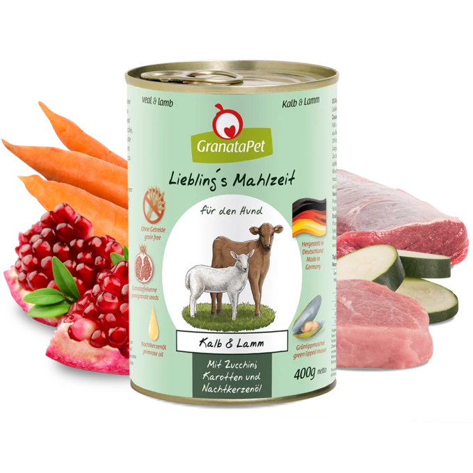 GranataPet Liebling´s Mahlzeit borjú és bárány konzerv 400 g 6db