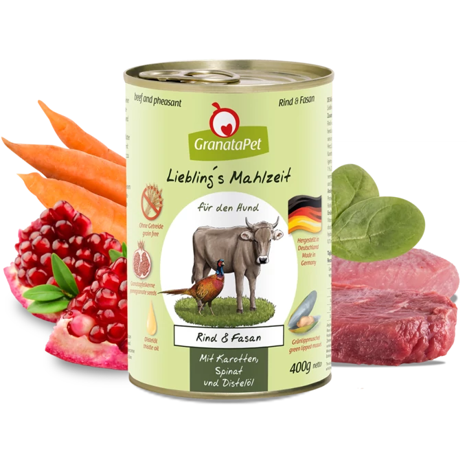 GranataPet Liebling's Mahlzeit marha és fácán konzerv 400 g 6db