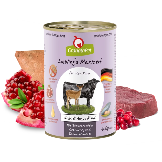 GranataPet Liebling´s Mahlzeit vad és Angus marha konzerv 400g 6db