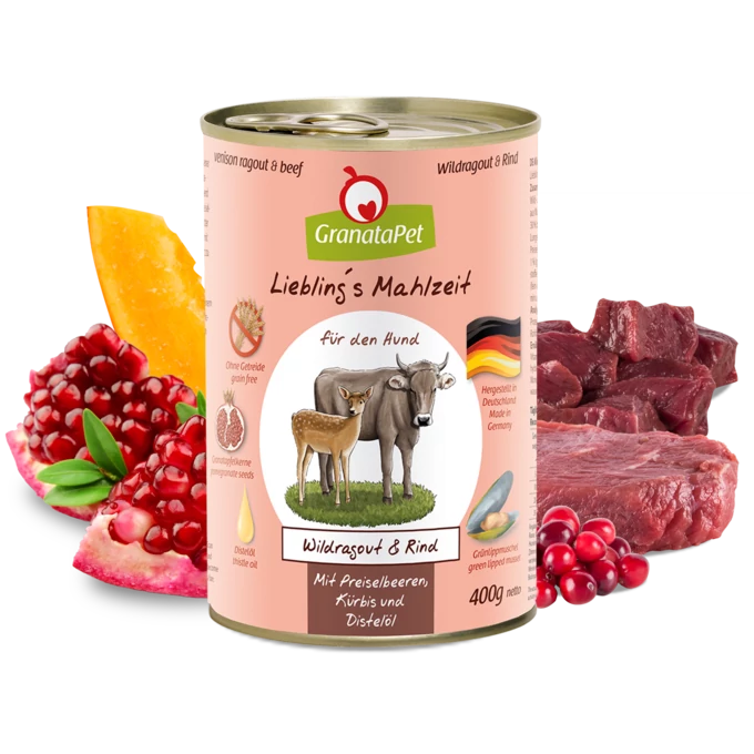 GranataPet Liebling´s Mahlzeit vadragu és marha konzerv 400 g
