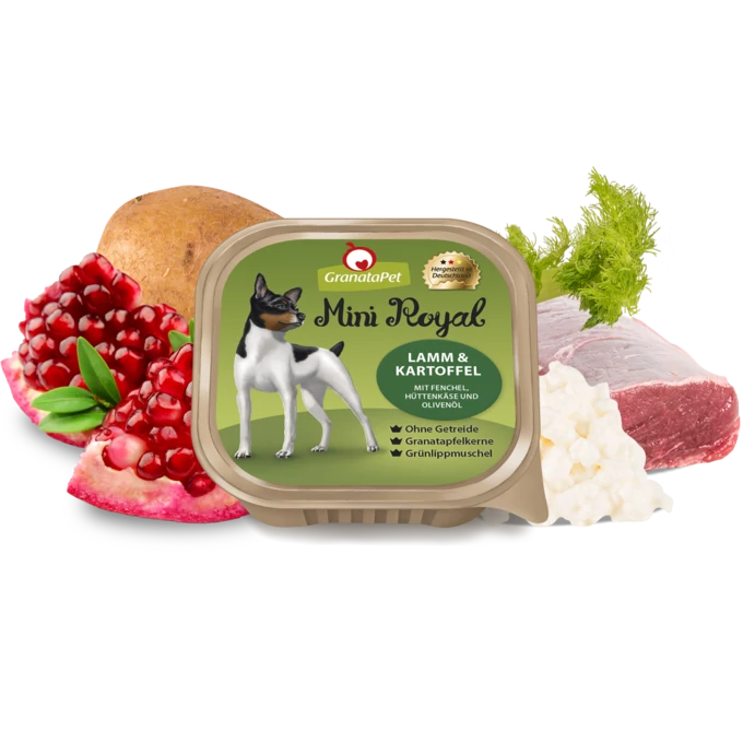 GranataPet Mini Royal Adult - bárány és burgonya 150 g 11db