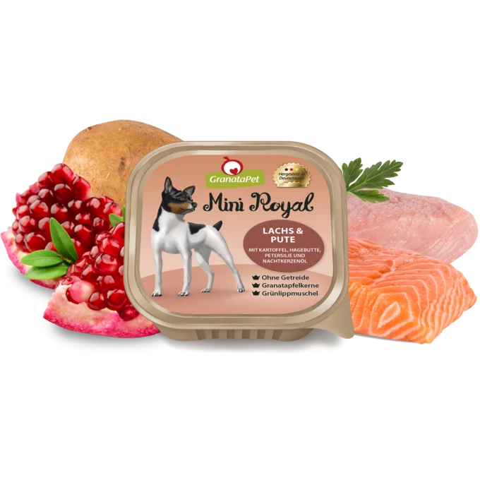 GranataPet Mini Royal Adult - Lazac & Pulyka 150 g 11db