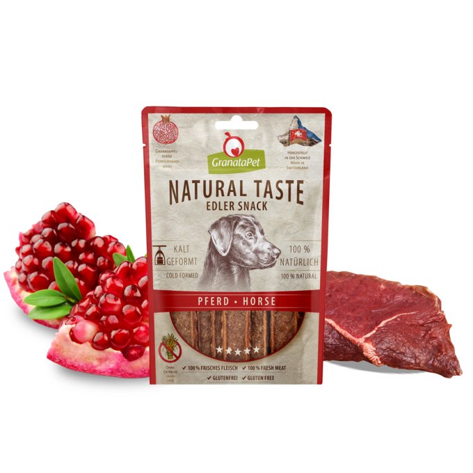 GranataPet Natural Taste Edler Snack Pferd 90g (ló) 10db