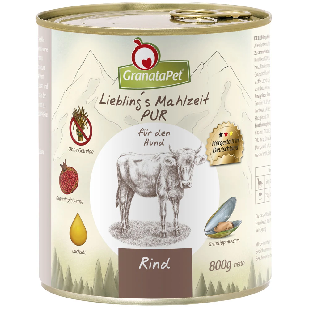 GranataPet Liebling´s Mahlzeit marha PUR konzerv 800 g 6db
