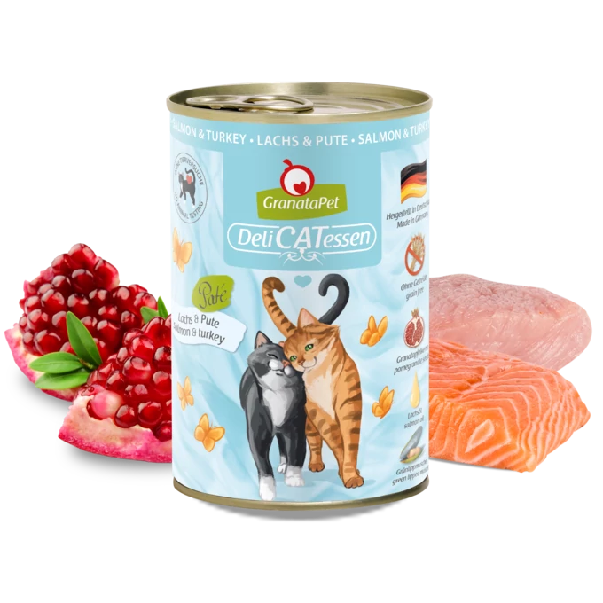 GranataPet Delicatessen konzerv lazac és pulyka konzerv 400g 6db