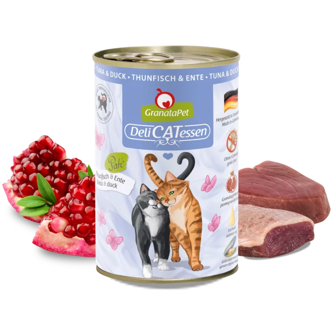 GranataPet Delicatessen konzerv tonhal és kacsa 400g 6db