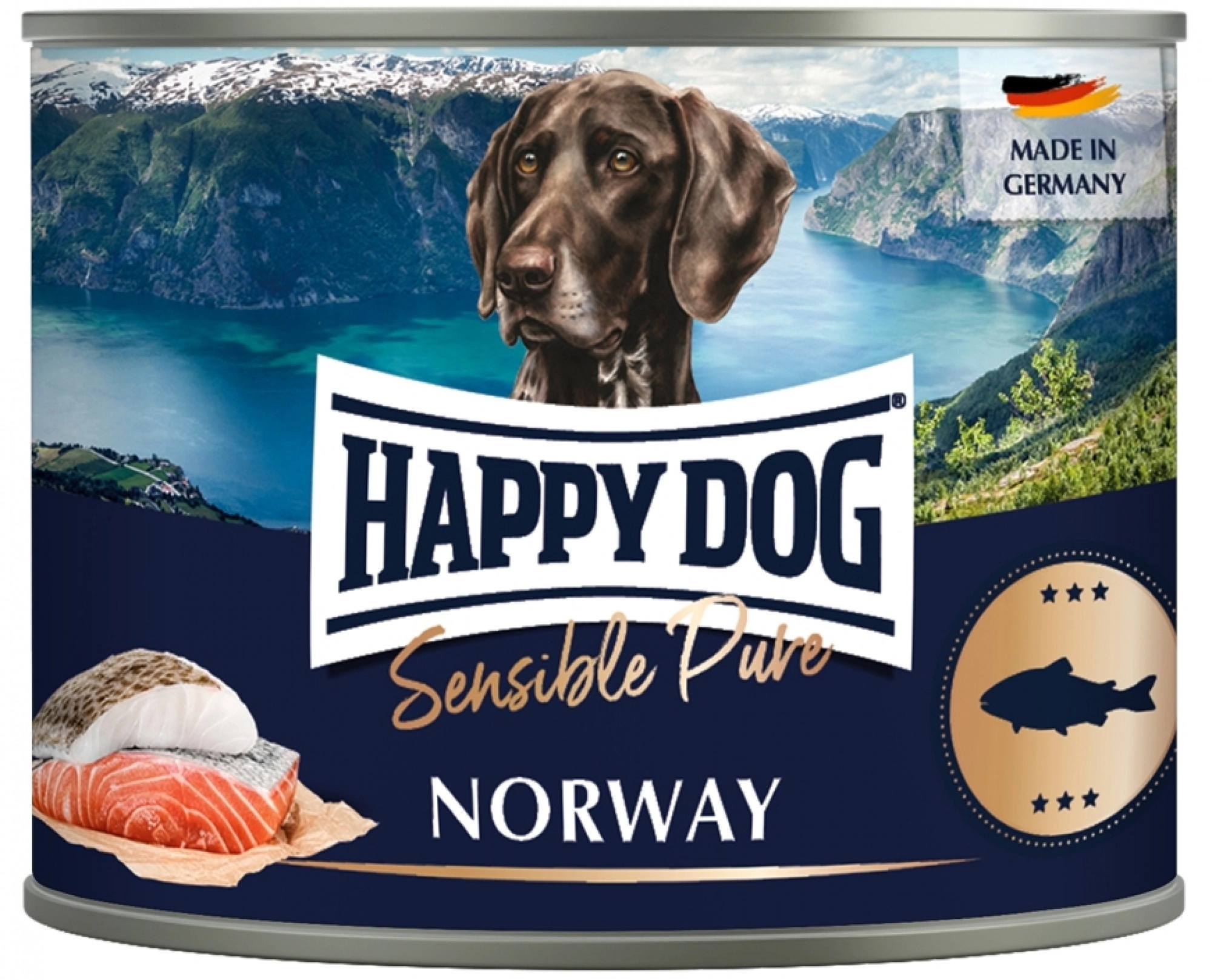 Happy Dog Supreme Sensible PUR KONZERV NORWAY (tengeri hal) 6X200 G