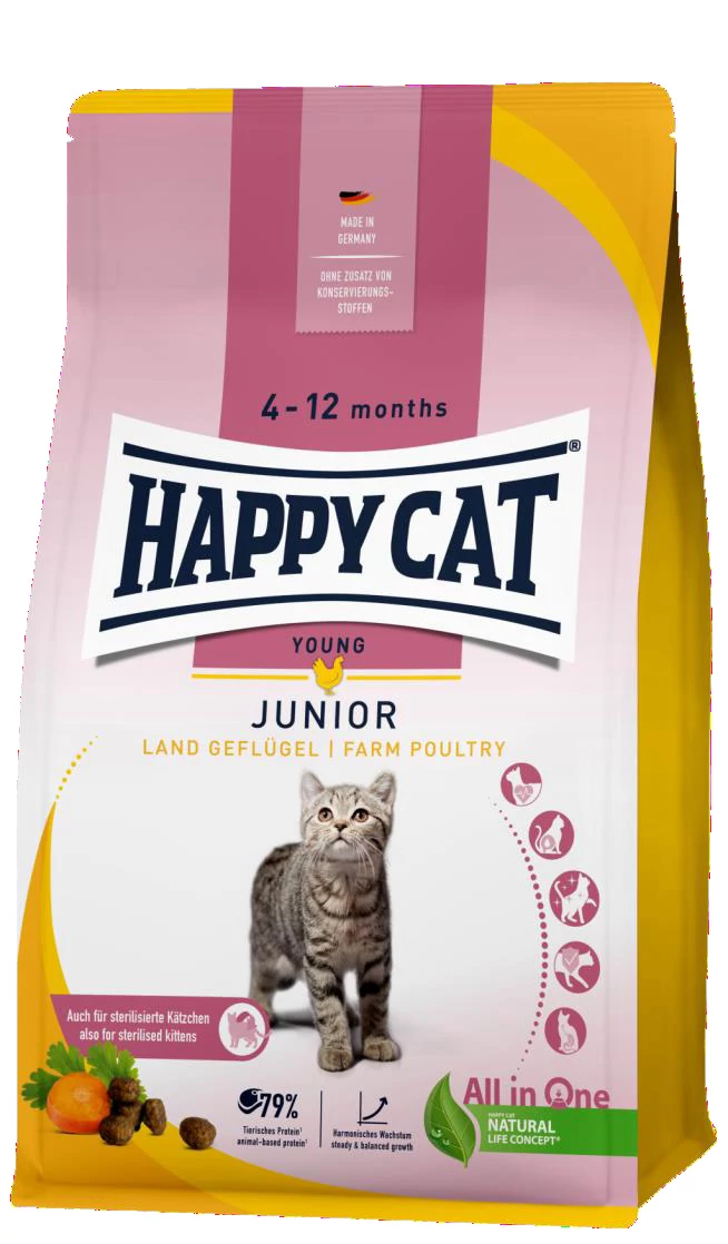 Happy Cat JUNIOR BAROMFI 1,3kg