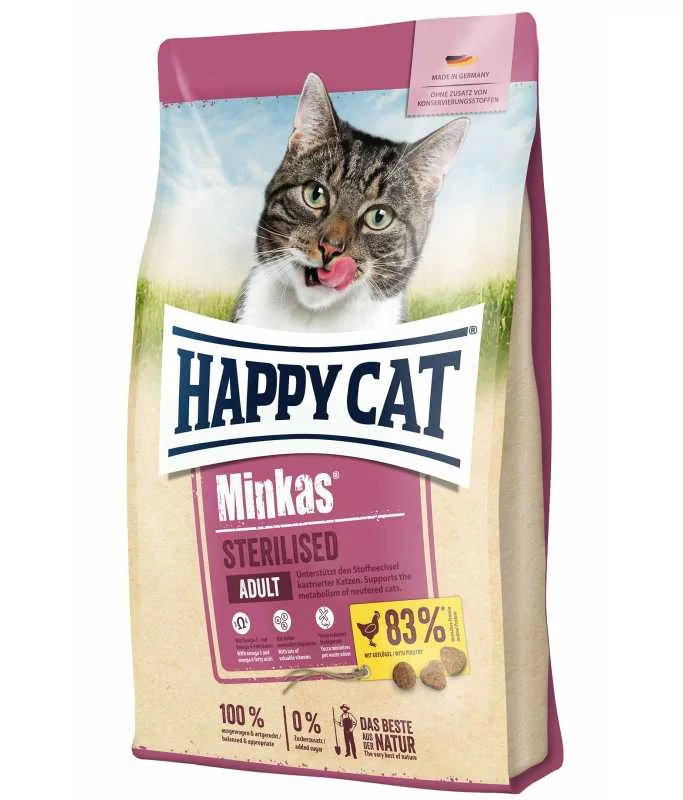 Happy Cat MINKAS STERILISED 10kg