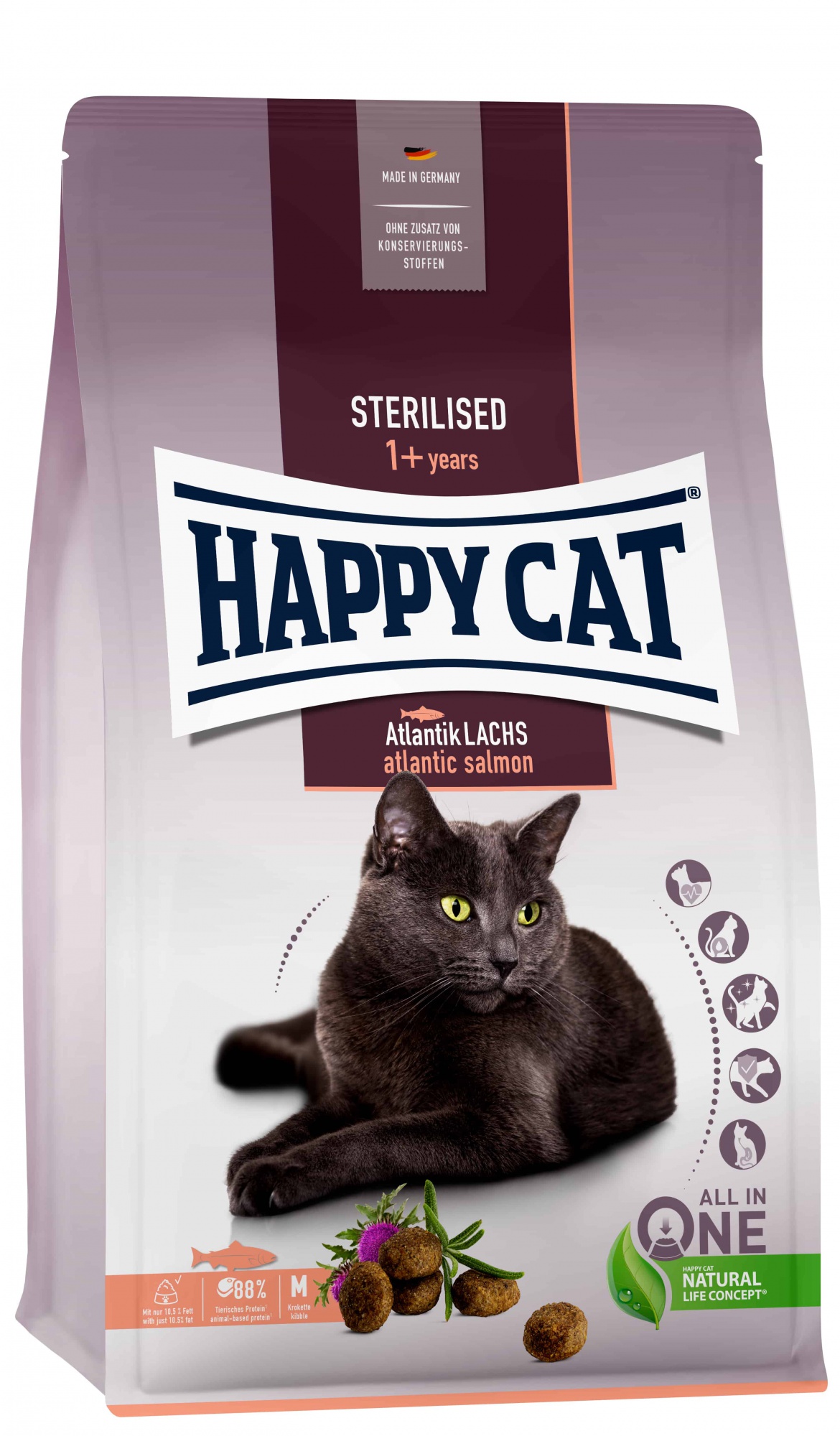 Happy Cat Supreme ADULT STERILISED LAZAC 10kg