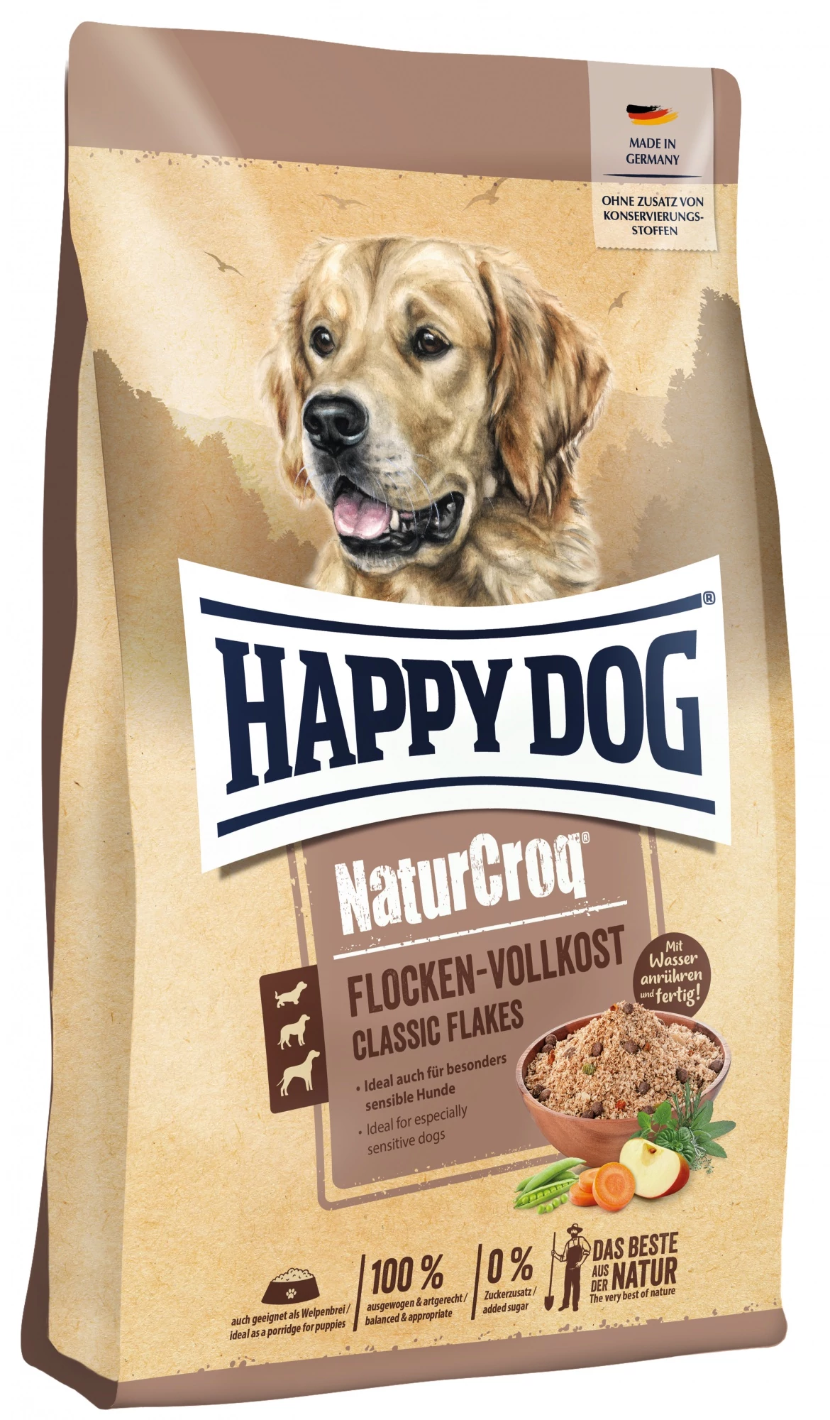 Happy Dog NATUR-CROQ FLOCKEN VOLLKOST 1,5kg