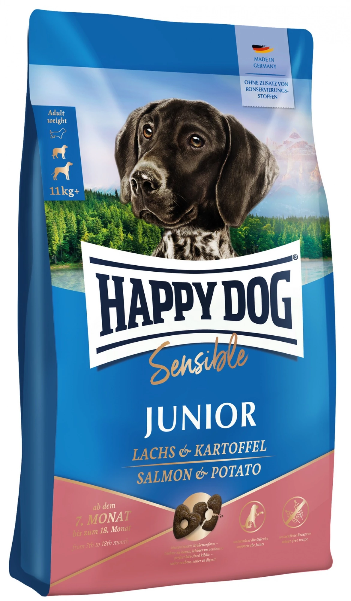 Happy Dog Supreme Young Sensible Junior Salmon&Potato 4 KG